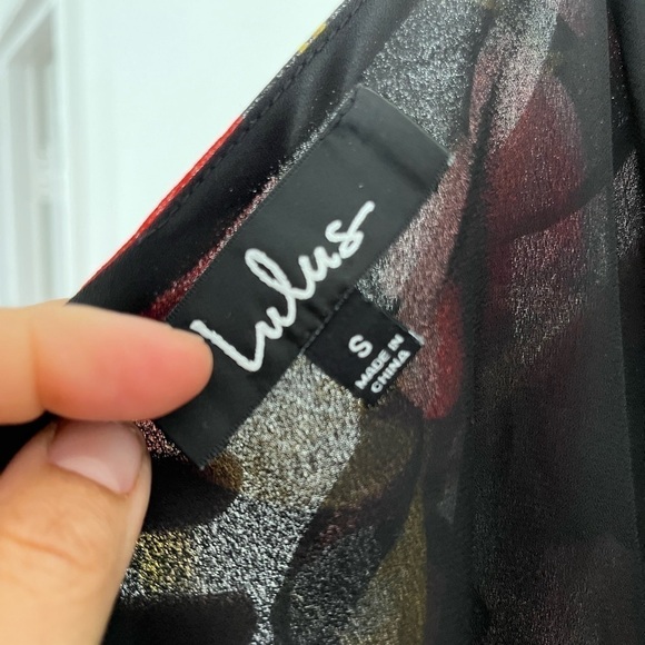 LULU’s | Love in Bloom Cold Shoulder High-Low Floral Dress - Picture 3 of 5